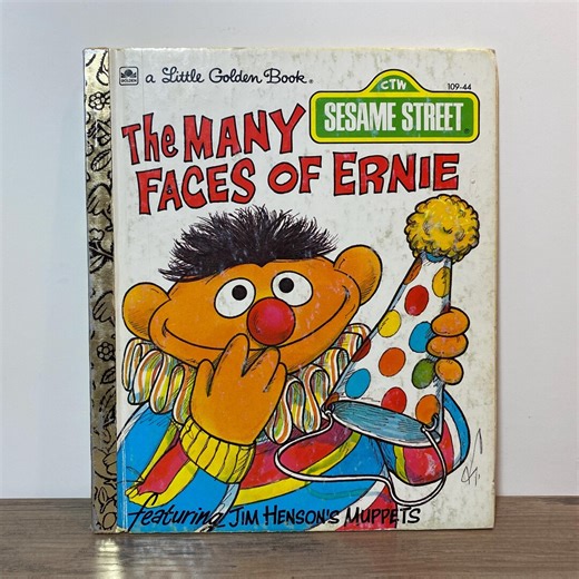 The Many Faces of Ernie Sesame Street Little Golden Book for Kids - Etsy