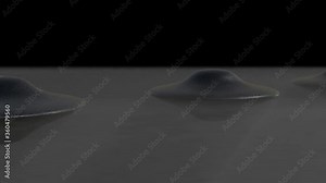 Animation of Ufos in fog panning to Element 115 Anti-Matter Reactor in outer space. Flying Disc Anti-Matter Reactor or Gravity Warp Drive.