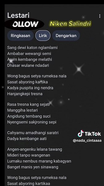 Lestari Lyrics by Niken Salindri - Complete Guide
