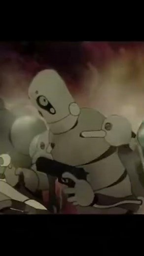 Bloodpop Animatrix war against machine and human