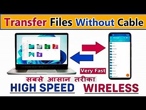how to transfer file from mobile to laptop without cable / transfer file without cable very fast