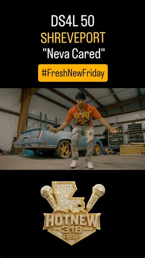 HotNew318Rap on Instagram: "Welcome back to this week’s edition of #FreshNewFriday…bringing you the best of the new 318 official music videos, live performances, and mic drops! First up is Shreveport up and comer DS4L 50 @50_ds4l who makes it clear that he gives no fucks on his latest single “Neva Cared”. The street’s favorite cinema man @iam_wookie shot the visual."