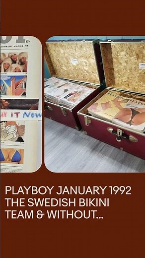 PLAYBOY JANUARY 1992 THE SWEDISH BIKINI TEAM & WITHOUT BIKINIS IN HOT PICTORIAL!