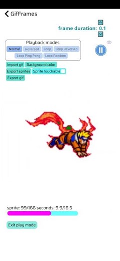 How to split a GIF into frames | Sprite animation cutter - Get it on Google Play and Itchio #naruto