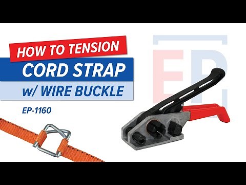 How To Tension Cord Strap w/ Wire Buckle