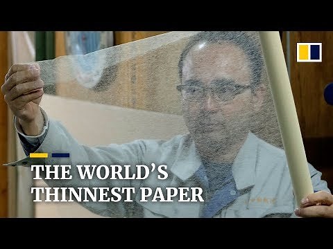 World’s thinnest paper, Japanese washi is finding a new use in museum preservation