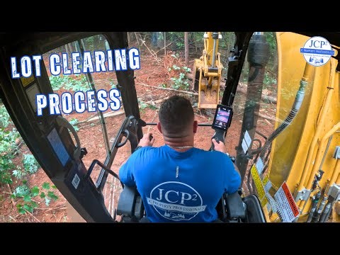 Solo Lot Clearing Job | Excavator Ride Along With John