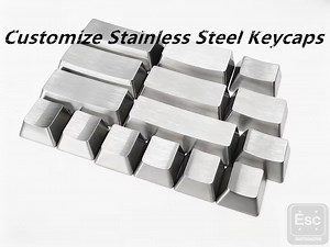 Custom Stainless Steel Keycap Set Blank: Minimalist Metal Artisan Keycaps - Etsy