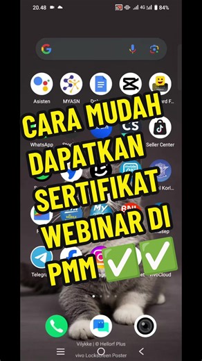 Cara Mudah Dapat Sertifikat Webinar di PMM