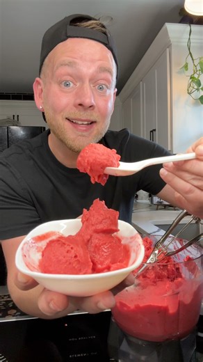 Mango Sorbet next? 😁 Summer in a scoop; 3-ingredients to make raspberry sorbet that’s smooth, tangy, and takes no time to make. No fuss just bold berry flavor in every bite. You’ll never buy store-bought again 🍧 #homemade #sorbet #SummerTreats #EasyDessert #NoChurn #TikTokEats #FrozenFruitHack #DessertTok #FoodieFinds #QuickRecipes #BerryDelicious #HomemadeSorbet #KitchenMagic #ViralEats #fruit #frozenfruit #red #sweet #IllBakeYouHappy #easyrecipe #try #fyp | Kitchentool