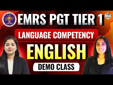 EMRS Tier 1 Preparation 2025 | Language Competency Test English And Hindi Emrs | Economics