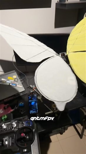 Diy Butterfly bench test with wings #bionic #butterfly #butterflymoment #diy #drone #arduino