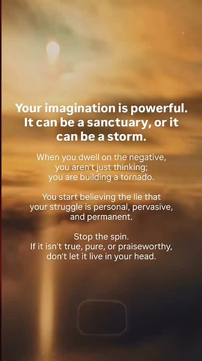 Is your mind building a sanctuary or a storm today? It is so easy...