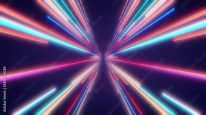 Fiber optic data flow concept animation. Fiber optic network infrastructure motion concept Stock Video