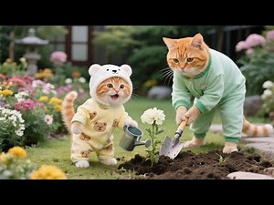 Papa Cat And Ginger Kitten Take Care Of Mama Cat With Warm Love 💖🐾 | Funny Cat Videos