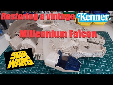 Restoring a vintage Star Wars Kenner Millennium Falcon toy - cheap and easy step by step!!