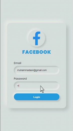 Facebook Login HTML CSS 2023 #mengareit #htmlcss #short #2023