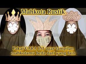 Cara membuat Mahkota (Hiasan Kepala) dari kardus bekas Tema Rustik | topi MOS MPLS | cardboard crown