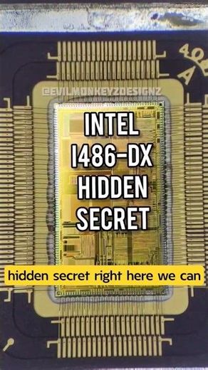 Intel's i486 CPU : The Hidden Transistor Mystery #shortsfeed