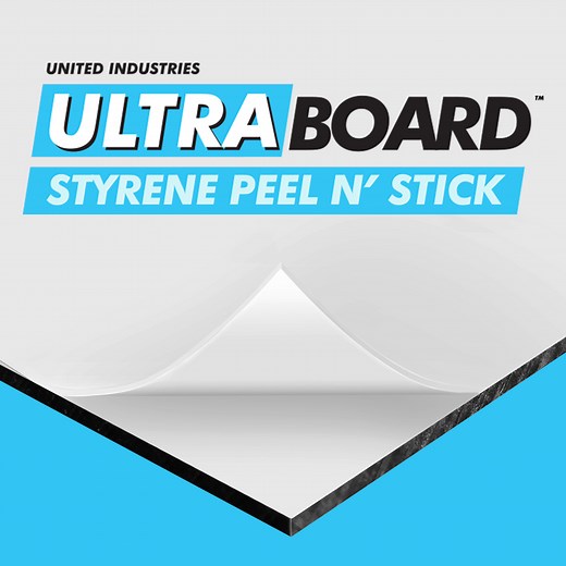 UltraBoard Styrene Peel N' Stick - MountingBoards.com