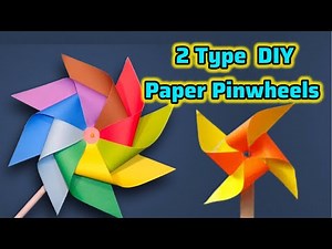 DIY Paper Pinwheels for School | Easy & Fun Paper Craft for Kids