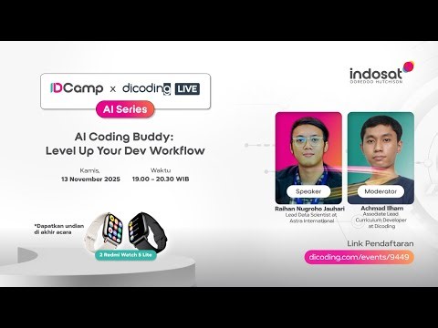 IDCamp x Dicoding Live #2 - AI Coding Buddy : Level Up Your Dev Workflow