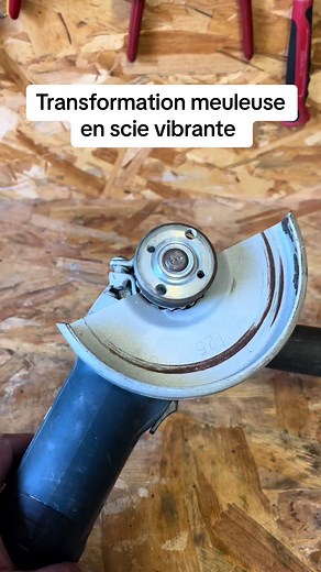 Transformation de meuleuse en scie vibrante