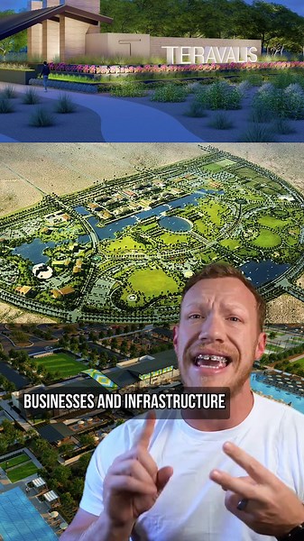 🚨 Arizona’s next major community is taking shape! 🚨 Teravalis, a 37,000-acre master-planned community, is officially breaking ground, and here’s why it could change the future of the West Valley forever: 🏡 100,000 new homes & 300,000 residents – basically an entire city being built from scratch! 💼 55M square feet of commercial space bringing jobs, businesses & growth to the area. 💧 Massive water conservation efforts aiming to cut per capita water use by 35%! Could Teravalis be Arizona’s nex