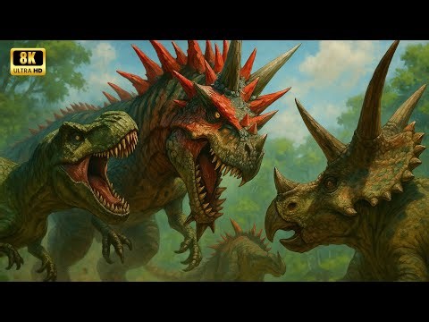 Ultimasaurus vs Tarbosaurus and Triceratops