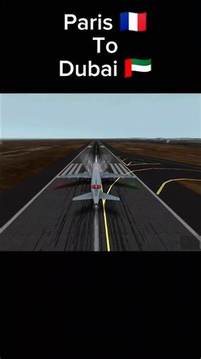 Foggy Runway Challenge! Emirates Paris to Dubai Flight 😳✈️ #shorts #foggy #aviation #airplane