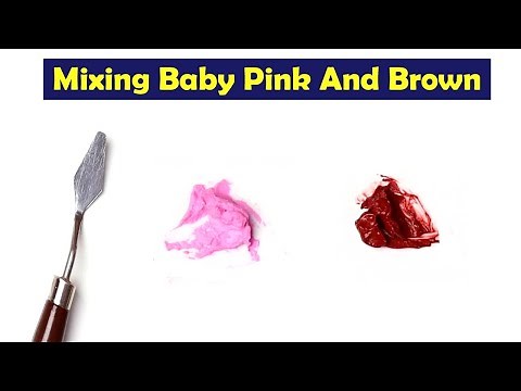 Mixing Baby Pink And Brown - What Color Make Baby Pink And Brown - Mix Acrylic Colors
