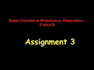 NPTEL, BCBR, Assignment 3: Literature review -answer key, , December 2021