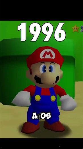 EVOLUCION de los juegos de Mario de 1983 a 2023#shorts