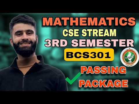 3rd Sem Mathematics Vtu Passing Package 💯😱 |CSE|AIML|ISE Stream