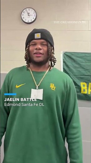 Edmond Santa Fe’s JaeLin Battle explains why he signed with Baylor football