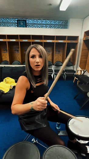 Jen's Drumming Practice Session with Skillet and Ledger