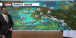 Winter storm for Western Alaska, with warmer weather spreading across the state