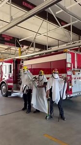 California Firefighters Dress as Spooky Sheet Ghosts Ahead of Halloween