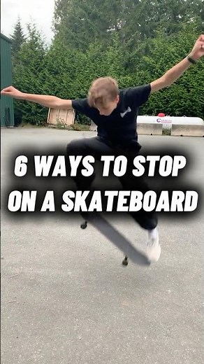 How to Stop on a Skateboard for Beginners (6 Easy Ways) #skateboarding #howtoskateboard #skatetips