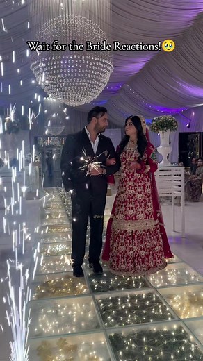 Shy bride in front of her Husband 🥹🫶🏻Wait for Bride reactions❣️ Photography: @casualsbyeventartist @eventartist01 @eventartistproduction01 #pakistaniwedding #pakistanibride #bride #baratwear #barat #walima #pakistani #baratdress #photography #canon #nikon #camera #shadi #wedding #weddingphotographypk #pakistanibrides #celebrity #pakistanistyle #bridalshower #makeup #islamabad #rawalpindi #lahore #peshawar #bridaldress #bridaljewellery #lashes #eventartist01 #pakbrides #bridalcampaign #foryou 
