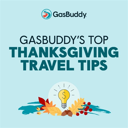 Traveling for the feast? Be #tankful! 🚗 🦃⛽ 💸 GasBuddy’s got some foolproof tips to make it to your destination for less. DYK crossing some state lines to fill up could cost you an extra 20¢/gal? Use the GasBuddy app to watch prices. Check out our full list of tips: https://bit.ly/492DizB. Safe travels! #HappyThanksgiving | GasBuddy