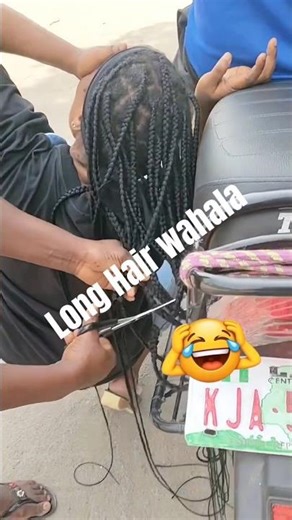 Shocking Moment; Hair Trapped in Motorcycle Wheel.