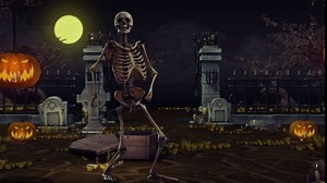 36" Realistic Plastic Skeleton for Halloween Party Decor, 3FT Posable Skeleton Decorations, Haunted House Graveyard Props Indoor Outdoor