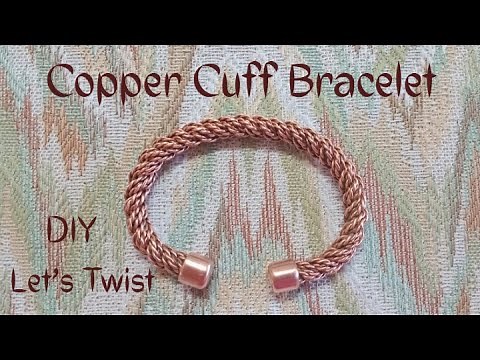 How to Make this easy Copper Wire Cuff Bracelet from Salvaged Wire – DIY Jewellry Tutorial