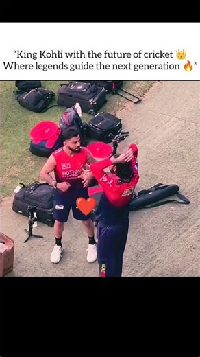 “Future Stars Learning from the Legend”🗿#viratkohli#jacobbethell #cricket #ipl2026 #rcb