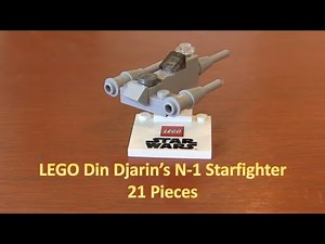How To Build A Mini LEGO Star Wars Mandalorian N-1 Starfighter 21 Pieces