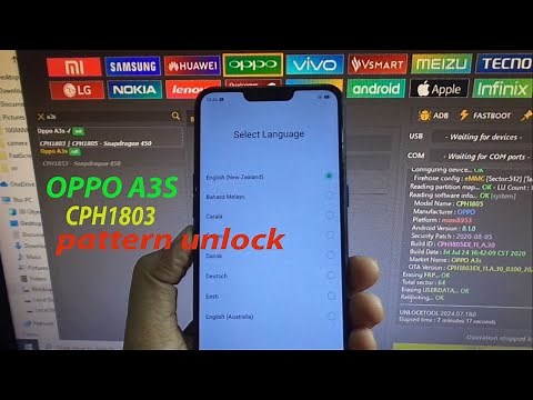 Oppo A3S CPH1803 pattern unlock by unlock tool 2024.
