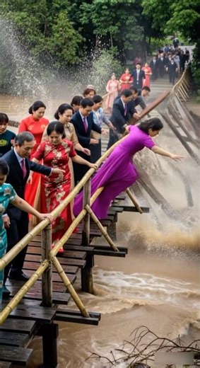 Asian Wedding 💔 Bridge Collapse