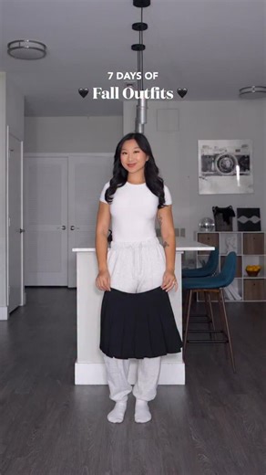 156K views · 4.8K reactions | Rate this Fall look 鹿 Follow for more style ideas  Bodysuit: @aerie Sweatpants: @gillyhicks @hollister Skort: @nordstrom Cardigan: @whitefoxboutique Boots: @dreampairsshoes @amazon Bow: @target Perfume: @juliettehasagun Purse: @shopcider #outfitidea #howtostyle #styletips #fallfashion #grwm #ootd #tightsoutfit | vivacious.honey | Facebook