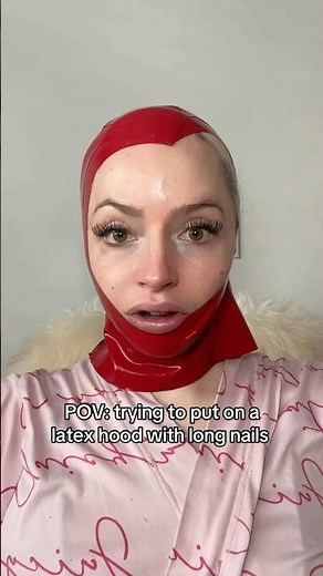 vials long nail life hacks: how to put on a latex hood with long nails 💅🏻😂
